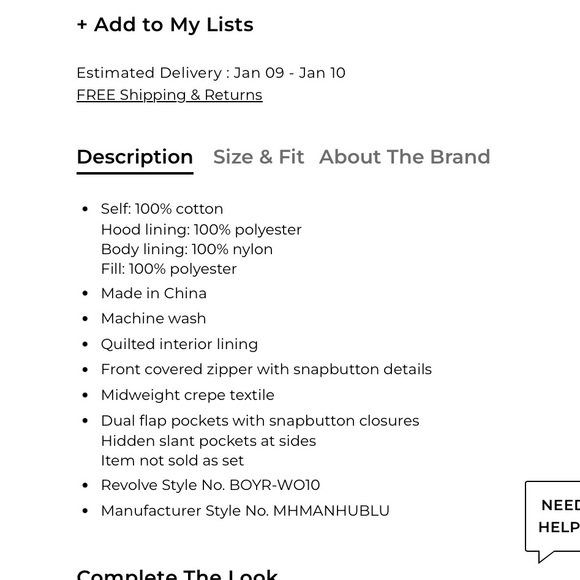 Boys Lie  Blue Manhunt Jacket - Picture 4 of 6